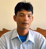 Trưởng thôn Trần Văn Sằn.