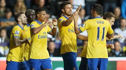Arsenal hân hoan với niềm vui chiến thắng