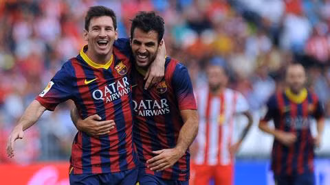 Messi ghi bàn mở tỉ số cho Barca