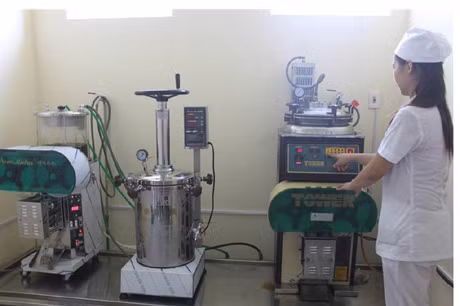 Máy sắc thuốc Đông y tại Bệnh viện đa khoa tỉnh Quảng Ninh