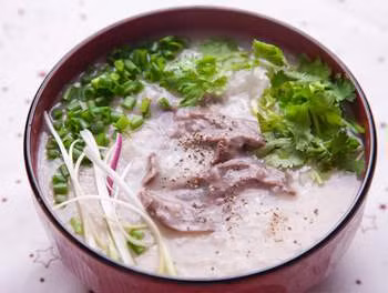 Cháo phổi lợn, nhân ý dĩ.