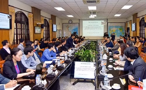 Quang cảnh cuộc gặp mặt ngày 25-1 tại Hà Nội.