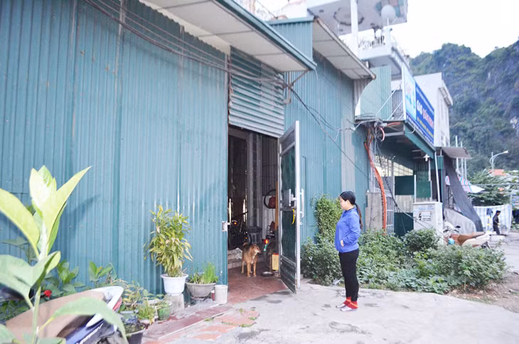 Chưa xác định rõ được mốc giới GPMB nên gia đình chị Bùi Thị Nguyệt mới bịt tạm bằng tôn để đảm bảo an toàn.