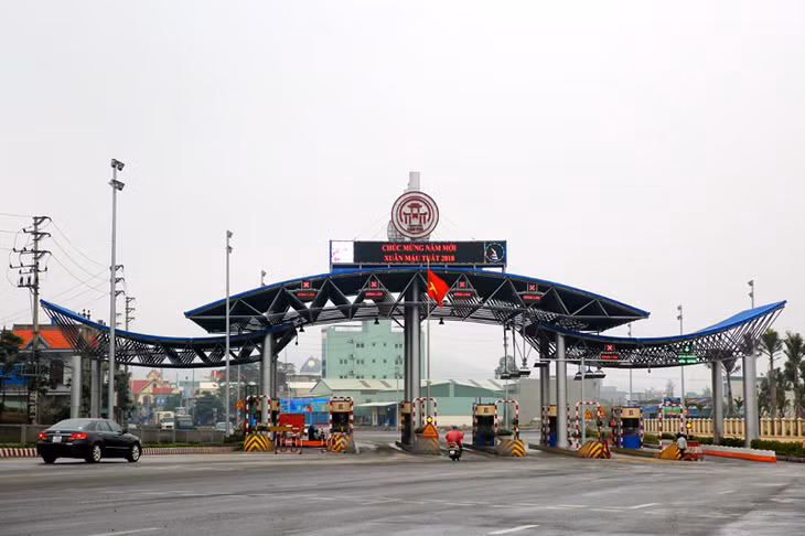 Trạm thu giá Quốc lộ 18 đoạn Hạ Long - Mông Dương tại