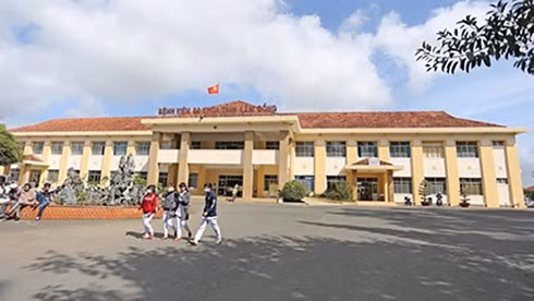 Bệnh viện đa khoa Lâm Đồng, nơi xảy ra vụ việc hành hung bác sĩ.