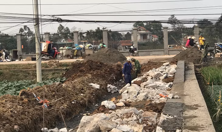 Xã Tiền An (TX Quảng Yên) xây dựng đường giao thông nội đồng