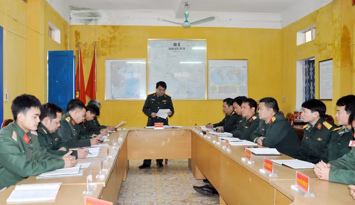 HĐQN Ban CHQS huyện Tiên Yên họp triển khai nhiệm vụ năm 2018. 
