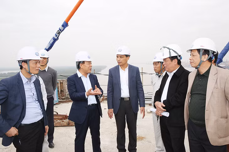 Đồng chí Nguyễn Văn Công, Thứ trưởng Bộ GTVT kết luật buổi kiểm tra