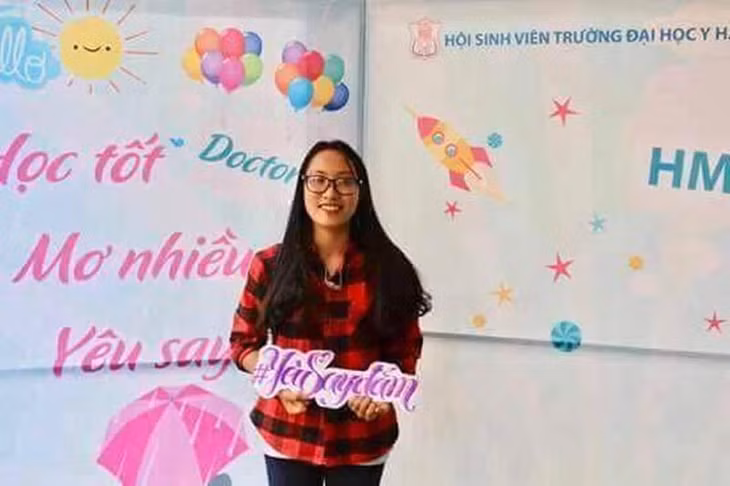  Ân Thị Thủy Ngân nữ sinh viên dân tộc Sán Dìu vượt khó học giỏi. Ảnh do nhân vật cung cấp