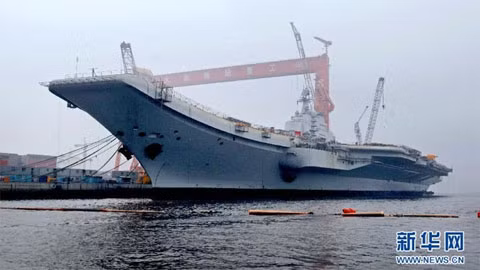 Tàu sân bay Shi Lang của Trung Quốc. Ảnh: Xinhua