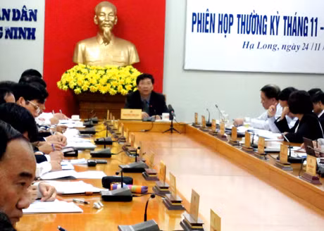 Đồng chí Nguyễn Văn Đọc, Chủ tịch UBND tỉnh kết luận buổi làm việc.