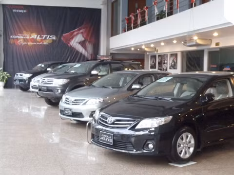 Một Showroom của Toyota Việt Nam