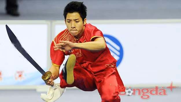 VĐV Wushu Nguyễn Mạnh Quyền vừa giành HCB 