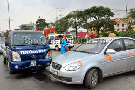 Hiện trường xảy ra vụ tai nạn giao thông 