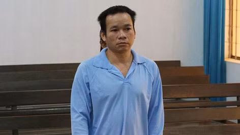 Bị cáo Lang Văn Mun tại phiên tòa.