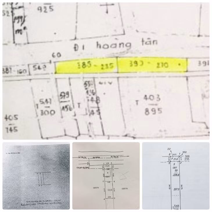 Theo sơ đồ phân tích diện tích đất thu hồi giữa hiện trạng sử dụng đất và hồ sơ địa chính thì thửa đất sau khi được cấp đổi lại GCNQSDĐ của hộ bà Huyền vượt qua mương và chồng lên thửa đất số 388 