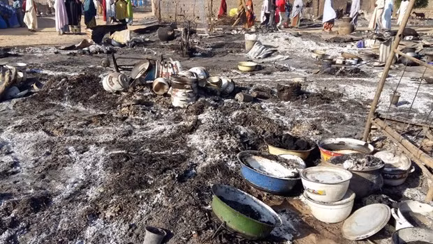 Hiện trường một vụ tấn công ở Nigeria. (Nguồn: Reuters)