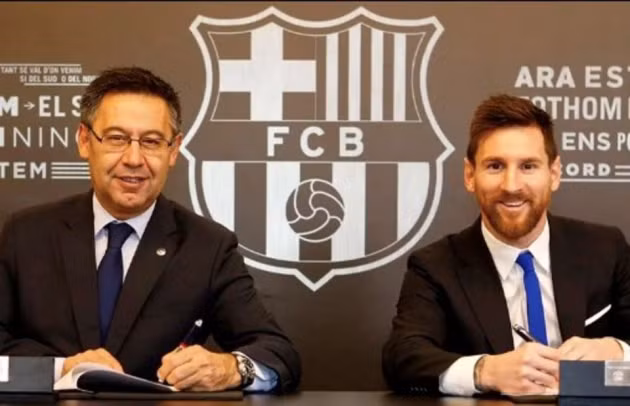  Messi có thể sắp kí hợp đồng trọn đời với Barca.