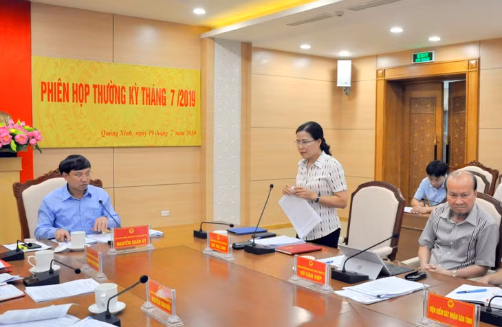 Các đại biểu tham gia phát biểu ý kiến tại cuộc họp.