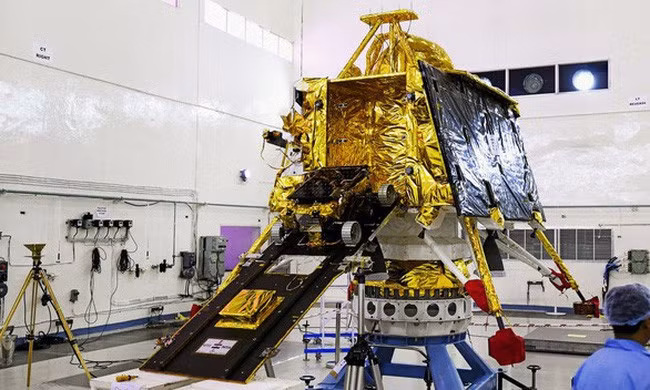 Tàu vũ trụ Chandrayaan-2 của Ấn Độ. (Ảnh: ISRO/EPA)