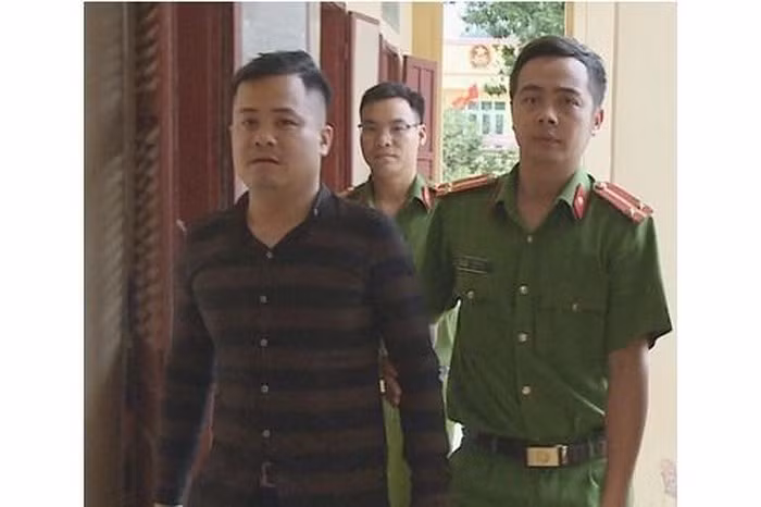 Đối tượng Lê Bá Cường bị bắt giữ.
