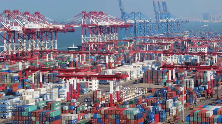 Cảng Thanh Đảo tại Trung Quốc. Ảnh: Reuters