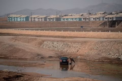Một vùng quê Triều Tiên. Ảnh: AFP
