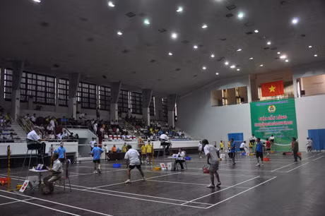 Giải đấu đã thu hút được đông đảo các VĐV là cán bộ công đoàn cơ sở tham gia tranh tài
