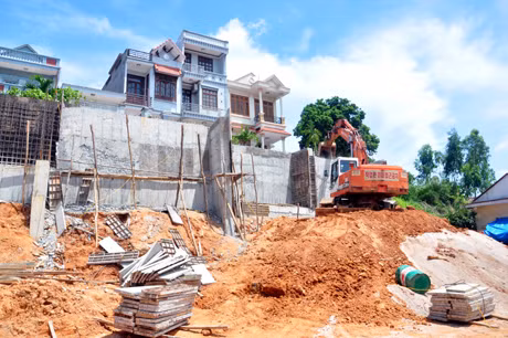 Tình trạng sạt lở đất đã được khắc phục.