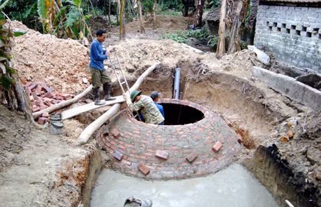 Hầm khí sinh học được đầu tư xây dựng tại Quảng Yên.