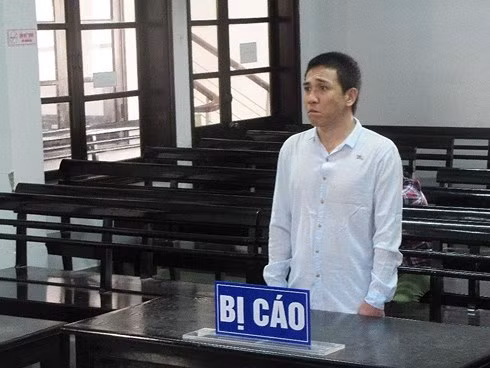 Bị cáo Lê Thành Tâm trước tòa.
