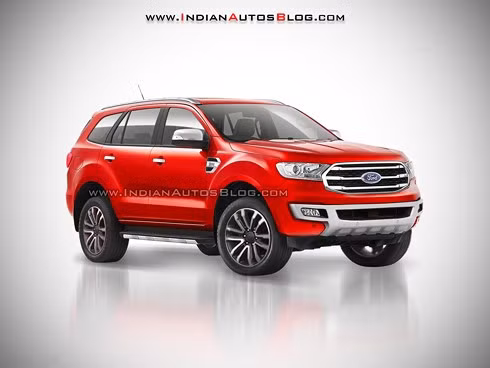 Ford Everest 2018 sẽ chỉ có thay đổi nhỏ ở cản trước và la-zăng xe.