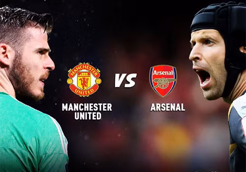 Cuộc chạm trán giữa MU và Arsenal luôn là tâm điểm của bóng đá Anh. Ảnh: Sports.