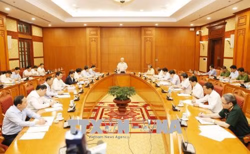 Hình ảnh tại cuộc họp. (Ảnh: TTXVN)