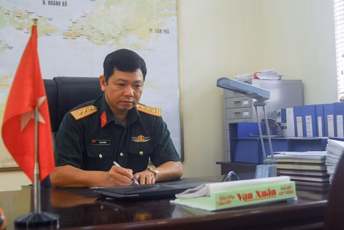 Thượng tá Tạ Văn Biên, Chỉ huy trưởng Ban CHQS TP Hạ Long.