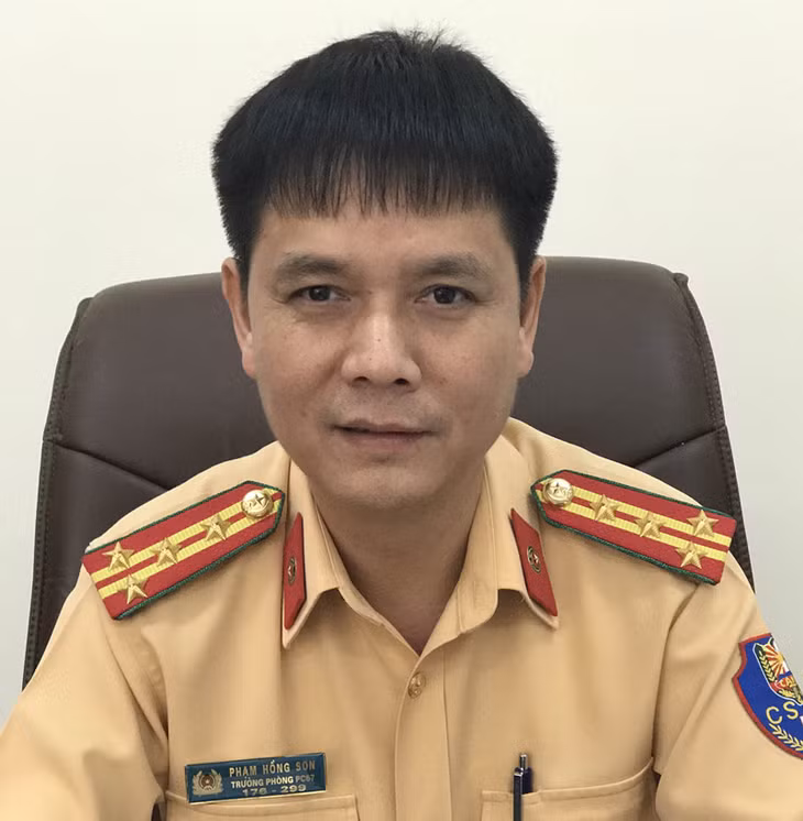 Đại tá Phạm Hồng Sơn, Trưởng Phòng CSGT đường bộ, đường sắt (Công an tỉnh).