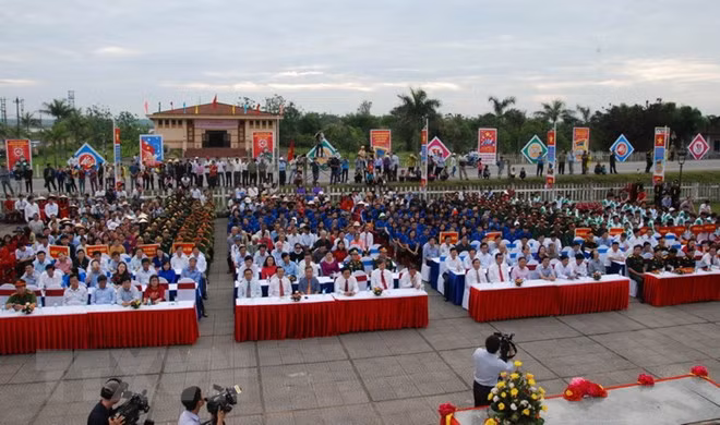 Quang cảnh buổi lễ. (Ảnh: Thanh Thủy/TTXVN)