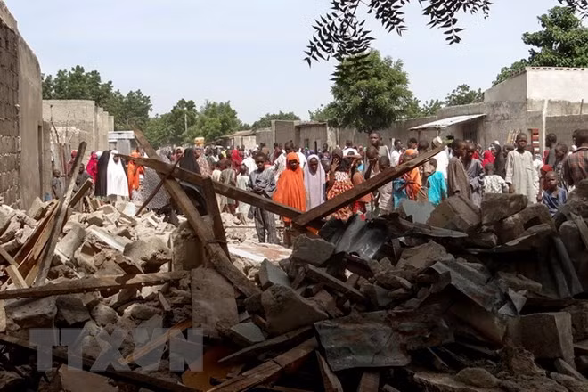 Hiện trường một vụ đánh bom liều chết vào nhà thờ Hồi giáo tại Nigeria. Ảnh minh họa. (Nguồn: AFP/TTXVN)