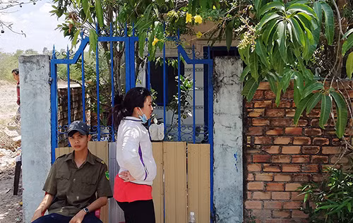 Căn nhà nơi xảy ra vụ việc. Ảnh: Nguyễn Khoa.