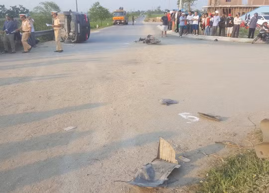 Hiện trường vụ tai nạn.