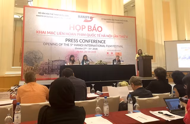 Công bố các thông tin về Liên hoan phim quốc tế Hà Nội. Ảnh: Nhật Nam