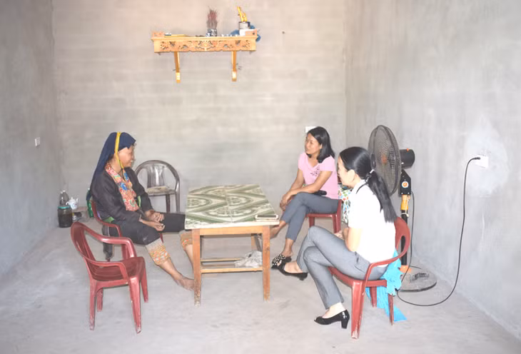 Ngôi nhà của chị, thôn Loong Toỏng, xã Thanh Sơn, huyện Ba Chẽ được xây dựng một phần từ nguồn hỗ trợ của Qũy phòng chống lũ