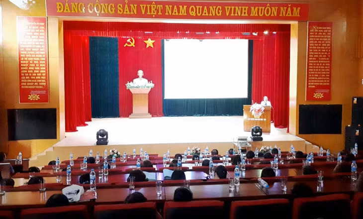 Quang cảnh tại hội nghị tuyên truyền.