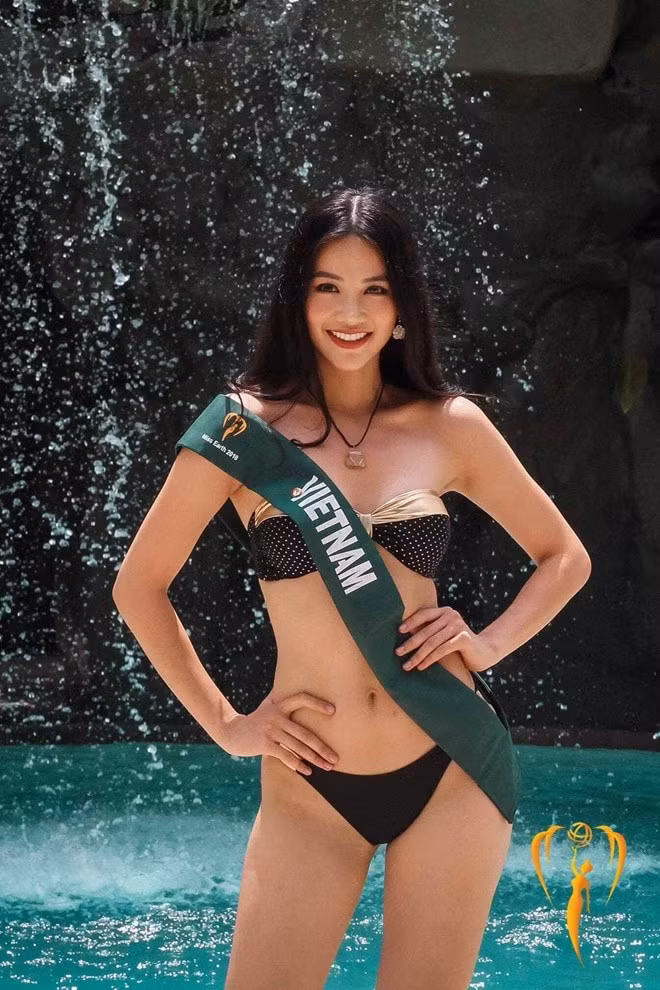 Phương Khánh vừa trải qua phần thi bikini. (Ảnh: BTC)