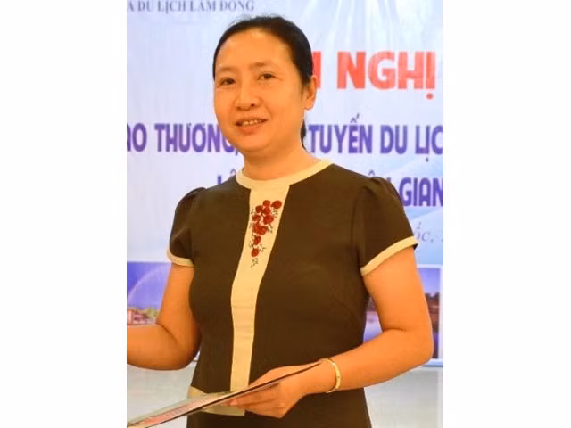 Bà Nguyễn Duy Linh Thảo, Bí thư Chi bộ, Giám đốc Trung tâm Xúc tiến Đầu tư Thương mại và Du lịch Kiên Giang.