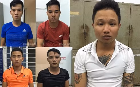 Các đối tượng tại cơ quan công an