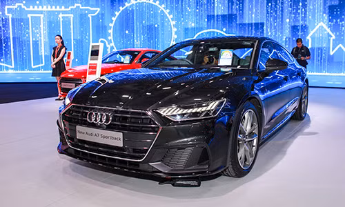 Audi A7 Sportback mới trong sự kiện riêng của tại Singapore. Ảnh: Lương Dũng.
