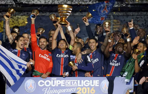 PSG nâng cao danh hiệu Cup liên đoàn Pháp ở năm thứ ba liên tiếp. Ảnh: Reuters.