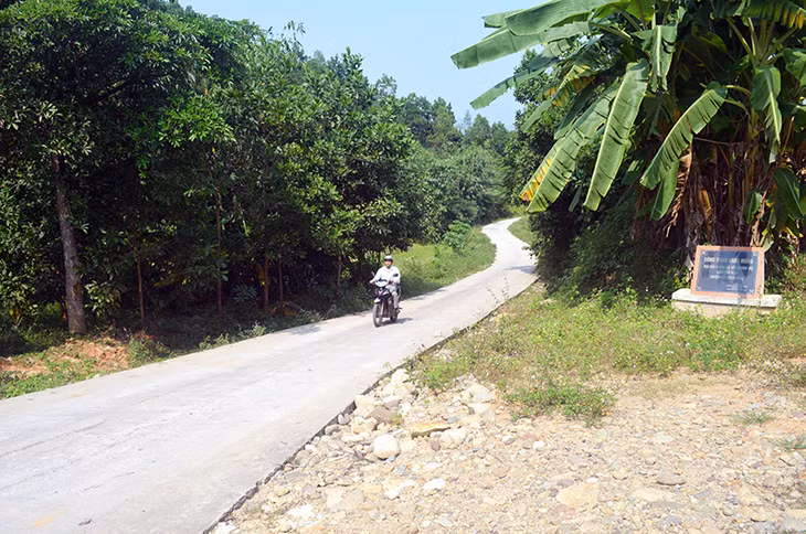Đường liên thôn Hồng Phong, xã Phong Dụ (Tiên Yên) được hoàn thành năm 2015 một phần từ nguồn vốn 135.