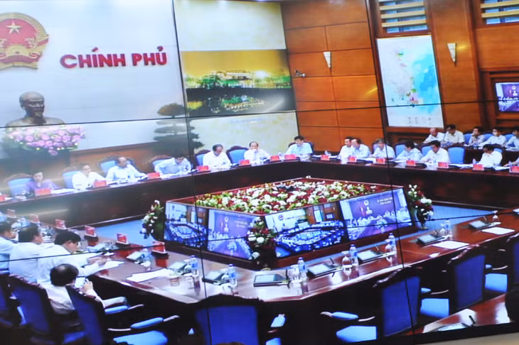 Quang cảnh hội nghị trực tuyến Chính phủ về đảm bảo ATTP